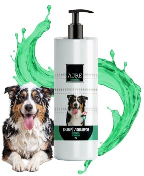 AURE Champu para Perros Repelente con Citronela 2 L – Champú Ahuyentador de Insectos, Ayuda a Proteger Frente a Parásitos Externos, Champu Perro pH Adaptado, Uso Frecuente, Cuidado Profesional