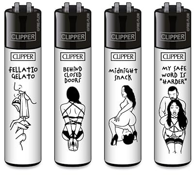 Clipper Feuerzeug 4er Set: (FFX Adult #4)