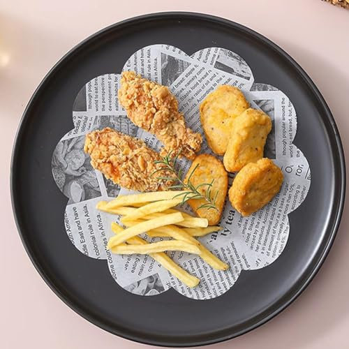 Oil Paper 500 Sheets Burger Paper 8/23cm Non Wax Discs Paper Precut Parchment Paper Round for Burger Press Patty Separate Cake (A)
