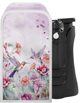 ZUXONGSY Hummingbird Can Opener Cover Floral Electric Can Opener Dust Cover Home Kitchen Decorative Electric Can Opener Covers for Women Gift, I426CZA74-12