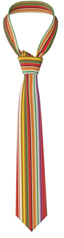 DNBCLEZK Bunte gestreifte Krawatten für Herren, personalisierter Druck, Hochzeit, formelle Geschäftsparty, Seidenkrawatte, Schwarz , Einheitsgröße
