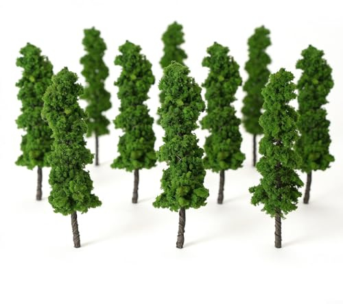 10 Stück Modellbäume Diorama Baum, 12Cm Mi-NI Modell Bäume Set Für Architektonische Landschaft, Realistische Modellbau Bäume Für H0, Miniatur Modelleisenbahn-ZubehöR H0 Tannen