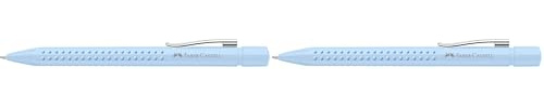 Faber-Castell 243916 - Kugelschreiber Grip sky blue, mit auswechselbarer XB Mine, dokumentenecht, 1 Stück (Packung mit 2)