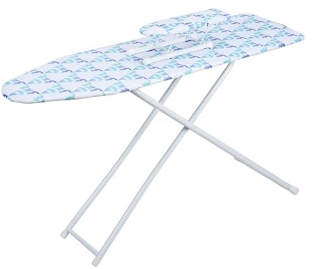 Fiauli Tabla de planchar plegable, mini tabla de planchar antideslizante, tabla de planchar pequeña de altura ajustable para espacios pequeños, tabla de planchar de tela resistente al calor y a la