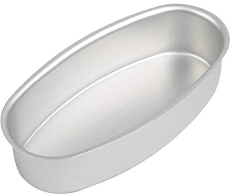 PAMINGONO Bandeja Para Hornear Pan Y Tarta De Queso Ovalada Suministros De Cocina Plateados Fácil De Limpiar