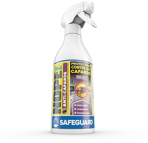 NOPE! CT Anti-Cafards (spray 500ml) – Spray Anti-Cafards dans la Maison - Action rapide - Inodore et Puissant pour une Protection Longue Durée jusqu'à 3 mois
