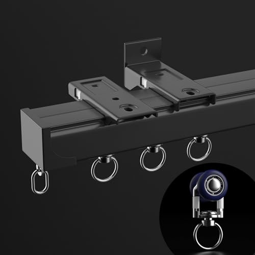Bastone per tenda in alluminio resistente, curva ad angolo a 90° per tende da doccia a forma di L e a U, asta divisoria versatile per montaggio a soffitto/parete, durevole ed elegante