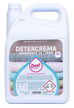 DOSIDERMO_Detergente en Crema Detercrema 5,5 KG Profesional (110 Lavados) | Limpiador Concentrado para Lavadora y a Mano | Desengrasante para Ropa Blanca y de Color