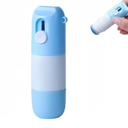 Thermal Paper Correction Fluid with Unboxing,2 in 1 Privacy Protection Artifact for Package Labels Bills,Portable Privacy Protection Anti-Leakage Correction Fluid,Thermal Paper Privacy Eraser,Blue