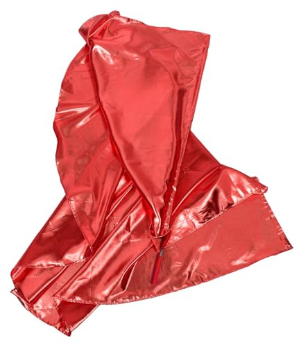 BESPORTBLE Banderas Semicirculares de Adoración para Baile Varilla Ligera Tamaño Grande 190X140 CM Color Rojo para Ceremonias Deportivas Presentaciones y Eventos al Aire Libre