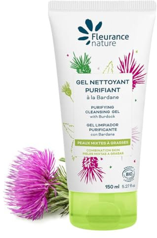 Fleurance Nature-Gel limpiador purificante con bardana Bio - 150ml- Cuidado Capilar y corporal Bio- Certificacion Cosmos Ecocert- 26133