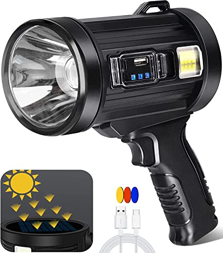JSKNB 100000 Lumens Rechargeable Spotlight with Tripod