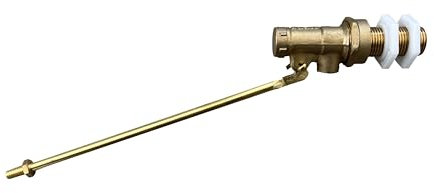 1/2 Inch Part 1 Ball-Cock Float Valve with for Toilet Cistern and Header Tank, Premium Ball Valve Ballcock for Loft Tank Cisterns and Water Tank Trough Manufactured to BS1212