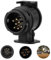 Anhänger Adapter, Adapter 13 auf 7 Polig, Adapter für PKW und 12V Wasserdicht Adapter Anhänger 13 auf 7 für Anhängerkupplung, Adapter für Pkw, Kfz und LKW (13 auf 7)