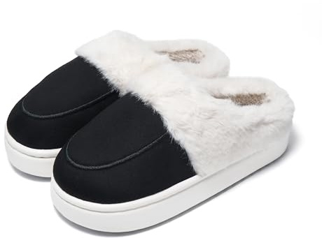 JOMIX Zapatillas Casa Mujer Invierno Plataforma Pantuflas Mujer Peluche