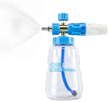 Jubilofex Schaumsprüher für Autowäsche, Handsprüher, Drucksprüher, 1 l, für Rasen, Gießkanne, Schaumpumpe, Hochdruckreiniger für Garten und Autoreinigung
