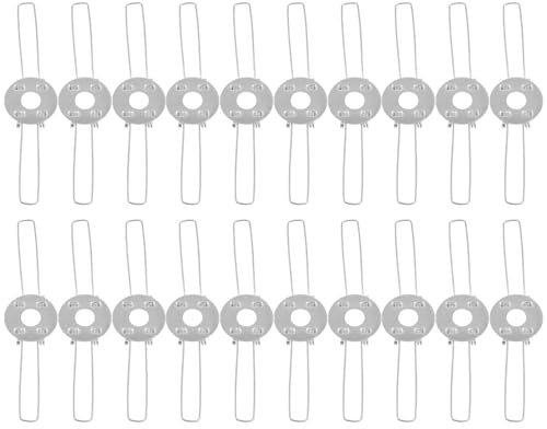 DONFAMDS Clip Molla Facili da Installare per Paralume 20 Pezzi in Ferro Argento per Fissare Paralumi di Lampade da Tavolo, per Uso Professionale