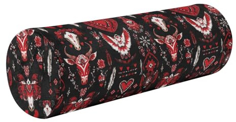 decor gift West Cowboy Etnica Art San Valentino collo rotolo cuscino cuscino cervicale per dolore cervicale cilindro almohada Redonda para el Cuello