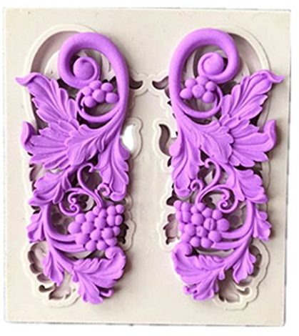 HENGSONG Europäische Blume Spitze Mini Silikonform Kuchenform DIY Fondant Süßigkeiten Schokolade Form Backen Formen Dekorieren (Stil 1)