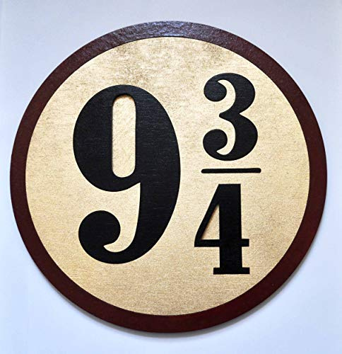 Harry Potter Inspired Platform 9 3/4 sign 3D cut out laser cut