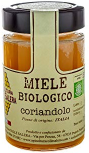 Miele biologico di Coriandolo - Italiano non Pastorizzato | Apicoltura Colle Salera (250 gr)
