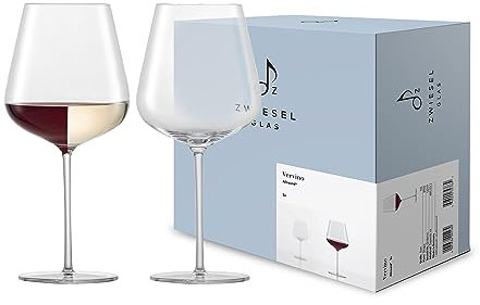 Zwiesel Glas Vervino Lot de 2 verres à vin élégants pour vin rouge, blanc et mousseux, passent au lave-vaisselle, fabriqués en Allemagne (n° d'article 122171)