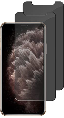 Hkess 2 Pièces Verre Trempé Anti Espion avec Samsung Galaxy A6 Plus 2018 - Anti Spy Film de Protection Dureté 9H, Privacy Film Protection Écran, 3D Vitre Protecteur Filtre Confidentialité
