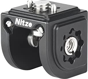 Nitze ARRI Locating Mount Cube Adapter Kompatibel mit Magic Arm, Super Clamp, Monitorhalter, Camera Mount Cube Adapter mit 1/4 Lokalisierungslöchern, 3/8 ARRI Lokalisierungslöchern – N82A