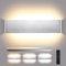 ENCOFT 18W 40cm Applique da Parete a LED Interno Dimmerabile con Telecomando, Lampada da Parete Rettangolare Up Down Spot, Luce Illuminazione da Muro in Alluminio, 2700K-6000K, 0-2400LM, Argento
