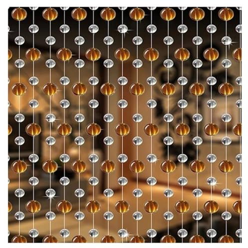 Cortina de Cristal Decorativa de 5m para Boda y Escenario - Fondo de Interpretación (Amarillo)