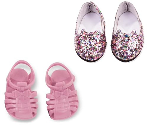 Götz 3403545 Schuh – Set Katzenfüße für Puppen – Puppenkleidung für Babypuppen Gr. S von 30 – 33 cm – 4 teiliges Set
