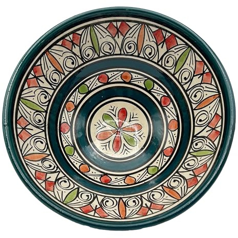 Generico Ciotola in Ceramica Terracotta Marocchina di Safi Diam. 25cm - Eleganza e Versatilità per la Tua Tavola Etnica 1804241028
