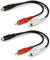 Cavo Audio RCA Jack 3,5mm, Adattatore Jack Femmina da 3,5mm a 2 RCA Maschio, Cavo Splitter Audio Stereo, per Smartphone, Tablet, Audio per Auto, Altoparlante, MP3, TV, DVD, Home Theater, 40CM