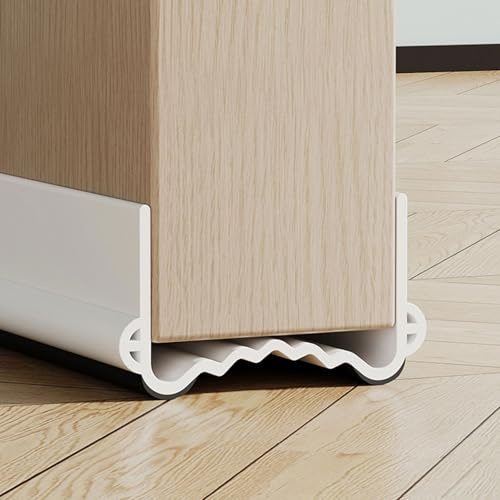 INCREWAY Ferma spifferi per porta, lunghezza di taglio libero, 99 cm, isolante, anti rumore, forte adesivo (bianco)