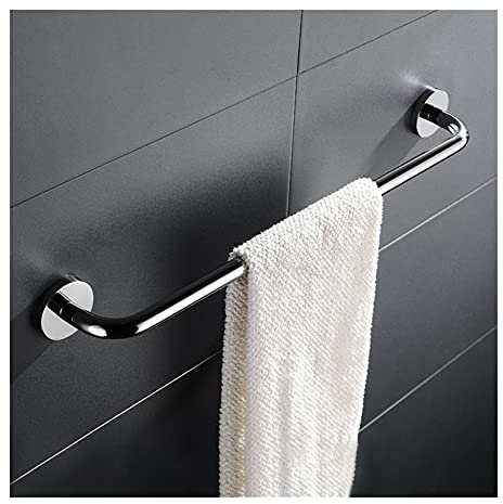 Estantes de baño Toallero Juego de herrajes para baño, Toallero Soporte para papel higiénico, Escobilla de baño cromada Anillo de toalla Gancho para bata Accesorios de baño para baño Cocina (Colo