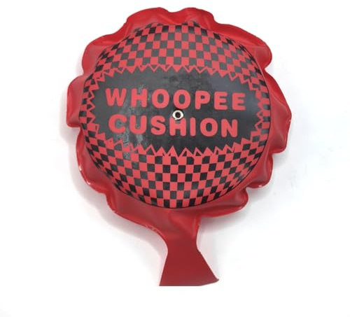 LEKAYIHU Whoopee Kissen Whoopie Kissen Furz Blaster Riesiger Furz Sound Streich Spielzeug Perfekter Witz oder Gag Geschenk für Party Spiel (Rot)