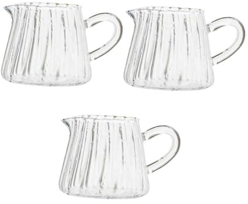 Gatuida 3 Pezzi lattiera in tazza da ufficio shaker caffe tazza da caffe coffee creamer barattoli filtri potabile brocca di latte di tazza di per uso domestico Bicchiere