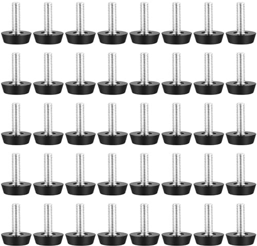 40 Pz Piedini Regolabili per Mobili, M6x20 mm