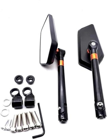 Motorrad Lenkerendenspiegel Für Kawa&saki Z900 Z900RS Z800 Z1000 Motorrad Zubehör Rückansicht Spiegel Rearview Hinten Seite Spiegel Aluminium