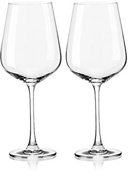 HPTHLY Copa De Vidrio para Vino Tinto, Copa Grande para Vino Tinto, Juego De 2 Copas De Vino para Picnic De 650 Ml/21,9 Oz,A