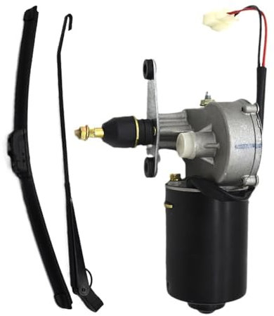Wiper Kit, Electric Wiper Motor, 12v High Performance System, 18.9x18.11 Inches Sturdy Replacement Parts, Window Power Wipers Set for Utility Vehicle Boats