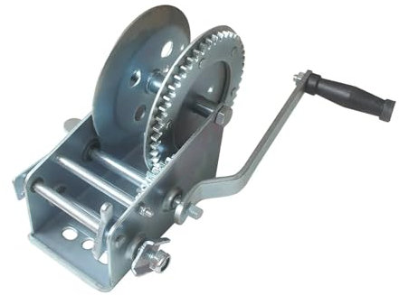 HYBMRQVD Cabrestante Manual pequeño con manivela, para Barco, camión, automóvil, 500-800 LB, Herramienta de elevación con Eslinga, Herramientas de elevación, cabrestante Manual (800 LB)