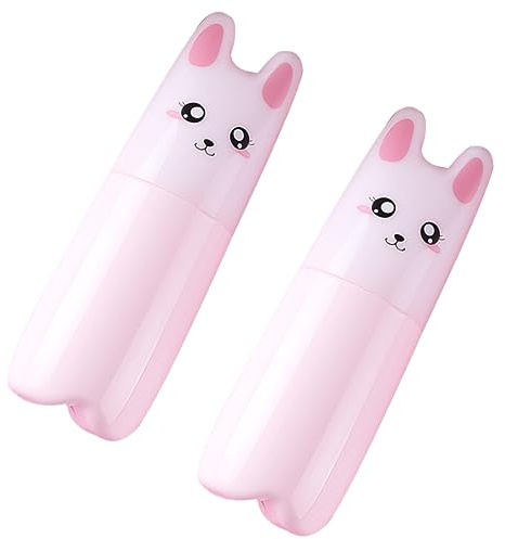 ERINGOGO Refillable Spray Bottles and Fine Mist Spray Cat Pattern 70ml Pink 2pcs Portable Plastic Cosmetic Bottles with Leak-proof Design for Travel for Perfume and Water, for Girls