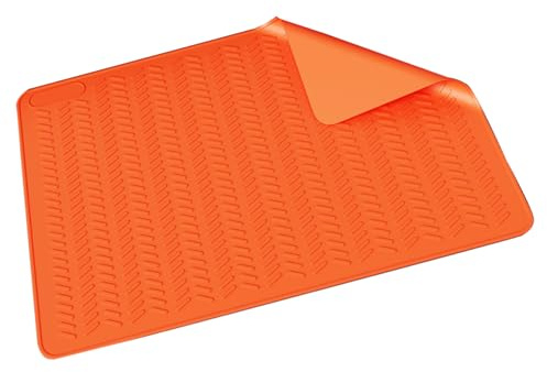 UncleS Tappetino per Stufa Elettrica in Silicone Resistente Riscaldamento per Cooktop Vetro Tampone Asciugatura Resistente Graffio da Cucina Impermeabile Silicone