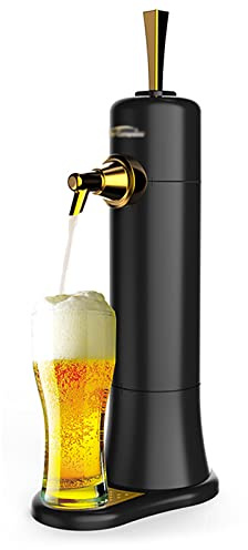 Beer Dispenser, Home Draught Beer Pump Desktop Beer Machine Beer Foam Machine Ultrasonic Vibration Foamer with 40000S/sub-high Frequency Vibration and Cooling Function, for Father Son Man Gift