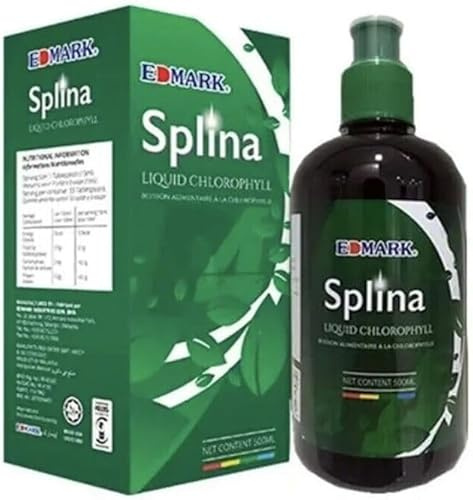 EDMARK Splina Chlorophylle liquide 500 ml – Équilibrant, nettoyant, nourrissant, rajeunissant – Vert