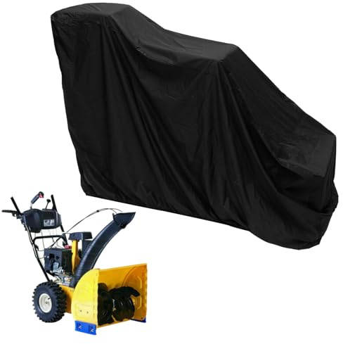 Générique Abdeckung für Schneefräse, strapazierfähige Außenhülle 210D – UV-Schutz, Aufbewahrung für Garten, Garage, Terrasse, Allee, Frühling, Winter, Frühling und Winter