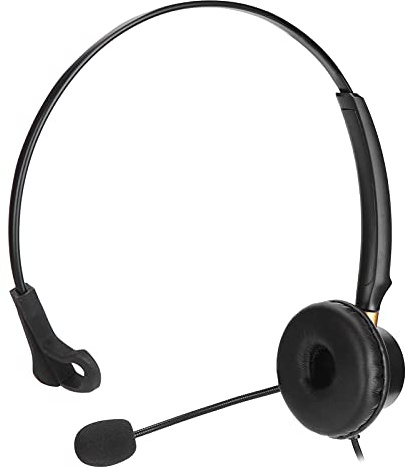 VBESTLIFE Mono 2.5mm Telephone Headset with Noise Canceling Mic, Customer Service Headphone for Business, Call Center, Conference Calls