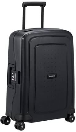 Samsonite S'Cure Renewed - Handgepäck Koffer 55x40x20 cm, Hartschalen Kabinentrolley passend für die meisten Airlines inkl. Ryanair und EasyJet, Leicht, 2.90 KG, 34 L, Schwarz