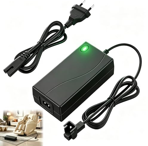 Transformador 29V 2A Adaptador de Corriente Universal para Sillón | Reclinable Eléctrico y Sofá con Protección de Seguridad y Cable Alimentacion Largo Compatible con Okin Limoss Kaidi